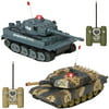 Best Choice Products RC Remote Control Battling Tanks Set of 2 Full Size Infrared
