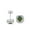 DarkGreen1Ctx2, variant on S925 Sterling Silver Women's Earrings Moissanite Earrings 1 Carat Square Bag Earrings
