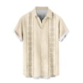 thumbnail image 5 of Workout Shirts for Men Big and Tall,Men Cuban Guayabera Shirts Linen Short Sleeve Button Down Cotton Mexican Beach Wedding Shir, 5 of 6