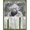 thumbnail image 2 of Men's Star Wars Yoda Words of Wisdom  Graphic Tee Military Green Medium, 2 of 4