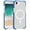 Blue, variant on For iPhone 17E / 16E / SE4 Acrylic [Magnetic Circle] Tough 2.5mm Transparent ShockProof Hybrid - Purple