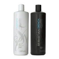 ($78 Value) Sebastian Drench Moisturizing Shampoo and Conditioner Liter Duo, 33.8 Oz