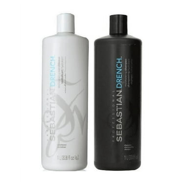 ($78 Value) Sebastian Drench Moisturizing Shampoo and Conditioner Liter Duo, 33.8 Oz