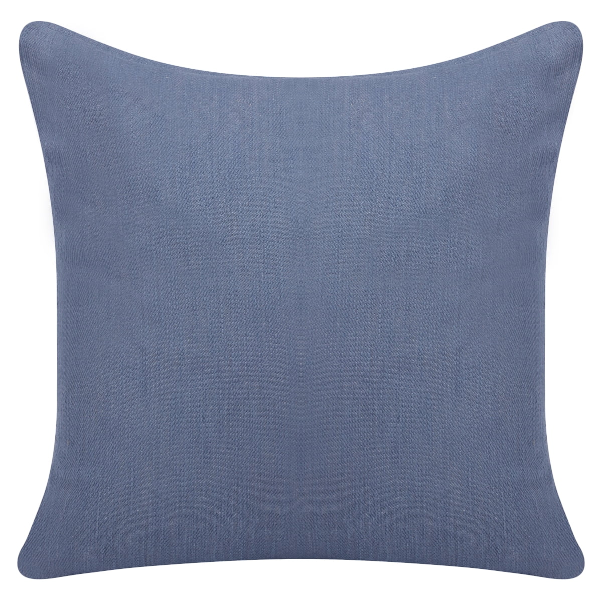 Ox Bay Theo 20" x 20" Blue Buttoned Cotton Adult Decorative Throw Pillow Cover