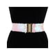 thumbnail image 4 of Cinturón elástico para mujeres INSPIRE CHIC con decoración de lentejuelas y hebillas de metal entrelazadas para vestidos Carnation, 4 of 6