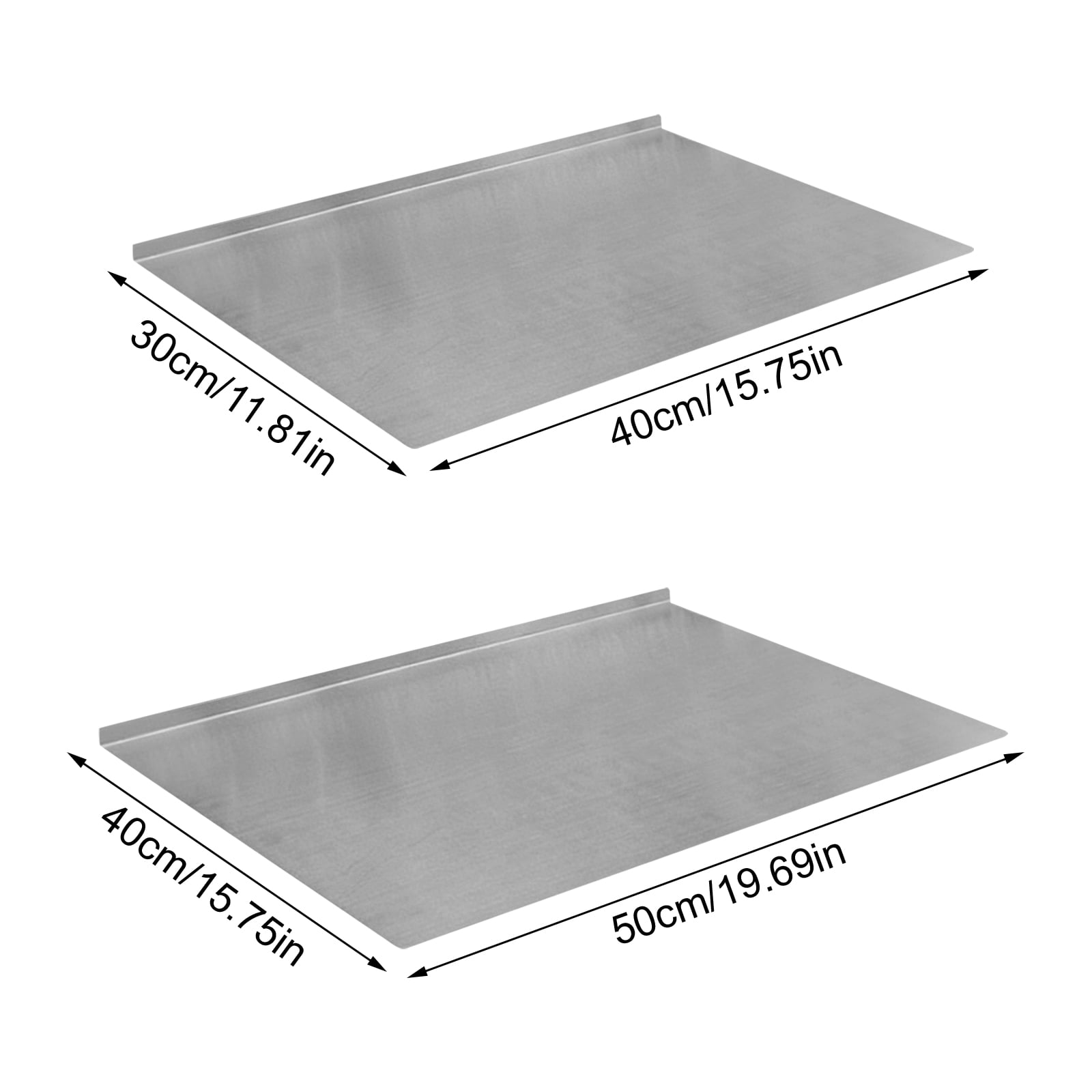 1Pc Food Grade Stainless Steel & Wood Cutting Board, 12X16 Inch (30X40Cm) Multi-Purpose Chopping Board For Kitchen, Fruit & Vegetable Prep, Safe & Durable Chopping Surface