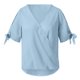 thumbnail image 4 of Fiudx Camisetas para Mujer Moda Mujer Cuello En V Sling Tops Casual Manga Corta Blusa Camisetas, 4 of 7