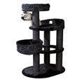 thumbnail image 3 of TRIXIE Filippo Plush & Sisal 4-Level 45" Cat Tree, Scratching Posts, Condo & Hammock, Gray, 3 of 9
