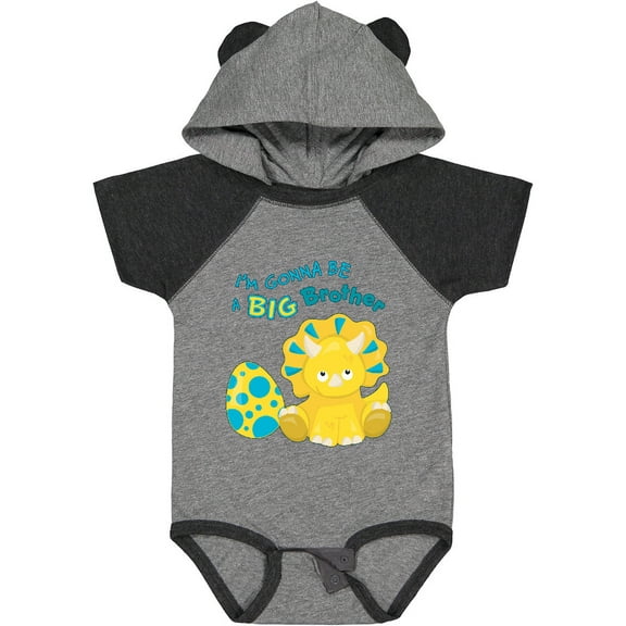 Inktastic I'm Gonna Be a Brother-dino Boys Baby Bodysuit