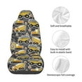 thumbnail image 4 of Wukai Excavator At Work Full Set Car Seat Covers with Soft Padding Universal Auto Front Seats Protector and Cushion Mat, 4 of 5
