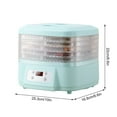 thumbnail image 3 of Food Dehydrator Under $5! Kadlawus Food Dehydrator Machine, 6 Tray Fruit Dryer for Home, Digital Adjustable Timer Dehydrator, Jerky Maker for Meat Snacks, Electric Food Dryer for Herbs Fruits, 3 of 9