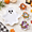 Ghost, variant on Cute 8.39 x 8.27 x 1.54 in Plastic Pumpkin Dessert Plates, Set of 4