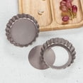 thumbnail image 4 of 6 PCS Mini Tart Pan 4 Inch Non-Stick Quiche Pans Round Quiche Bakeware, 4 of 4