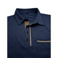 thumbnail image 6 of FYDUU Mens Golf Shirt Comfort Men's Long Sleeve Classic Polo Shirts Trendy Casual Button Tees Collared Pullover Shirts With Pockets Versatile Polo Shirts, 6 of 6