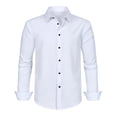 thumbnail image 6 of Men's Big and Tall Dress Shirt Long Sleeve Non Iron Classic Fit Button Up Spread Collar, 6 of 7
