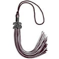 thumbnail image 6 of Endea Graduation Maroon/Silver Mixed Color Graduation Tassel with Black Date Drop, 6 of 10