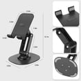 thumbnail image 6 of Cell Phone Stand, EEEkit Adjustable Desktop Phone Holder Cradle Dock Fits for Phone Switch Tablet, 6 of 6