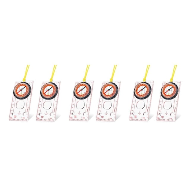 Maytalsory 2x Durable And Transparent Compasses For Hiking And Outdoor Adventures Compasses 2pcs 3Set