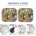 thumbnail image 6 of Rateoe Mallard Ducks Pattern 2 Piece Car Windshield Sun Shade Foldable | Front Windshield Shade for Sun, Heat and UV Rays | Sunshade for Car Front Window-Large, 6 of 6