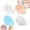 4 Colors, variant on Briza Toe Sleeves, 2/4 Pairs Silicone Toe Sleeves Toe Protectors, Breathable Soft and Comfortable Gel Toe Separators & Toe Spacers for Men Women (ONE SIZE,White+Transparent)