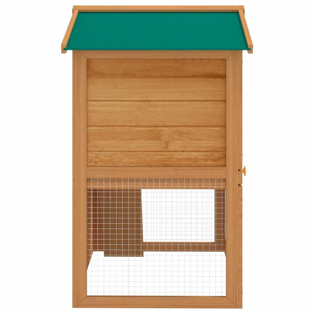 vidaXL Rabbit Hutch Bunny Cage with Pull Out Tray Pet House Solid Pine Wood