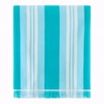 thumbnail image 5 of Mainstays Teal Striped Flat-Woven Fouta Cotton-Blend Beach Towel, 5 of 5