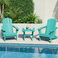 thumbnail image 5 of SERWALL Outdoor Small Folding Side Table, HDPE All Weather Adirondack End Table, No Assembly Required, Aruba, 5 of 9