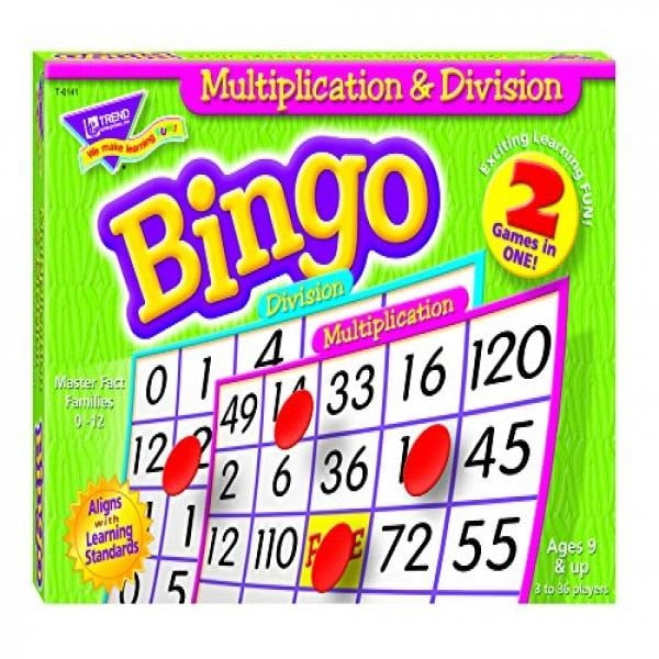 Multiplication & Division Bingo Game