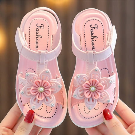 

PEASKJP Cute Sandals for Women Women Summer Solid Casual Open Toe Wedges Comfortable Beach Shoes Sandals Sandals Shoes Non Slip Rubber Sole Pink 1