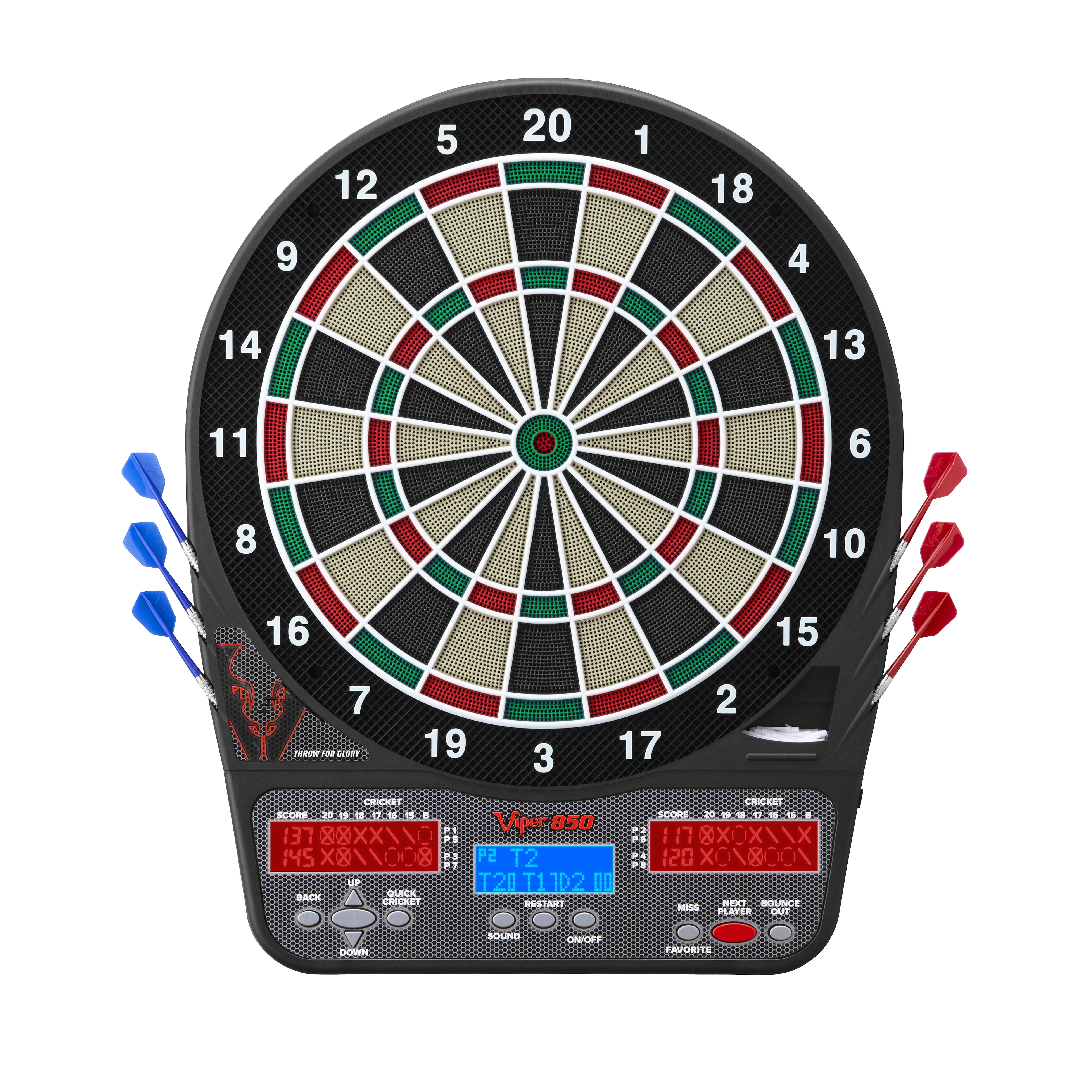 Viper 850 Electronic Dartboard, 15.5" Target Area