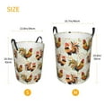 thumbnail image 5 of Bingfone Colorful Roosters Waterproof Foldable Laundry Hamper Bucket With Handles For Storage Bin,Clothes Hamper (Medium), 5 of 8