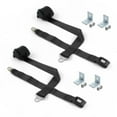 thumbnail image 1 of Chevy II 1962-1965 Standard 2 Point Black Retractable Bucket Seat Belt Kit with Bracketry - 2 Belts, 1 of 1
