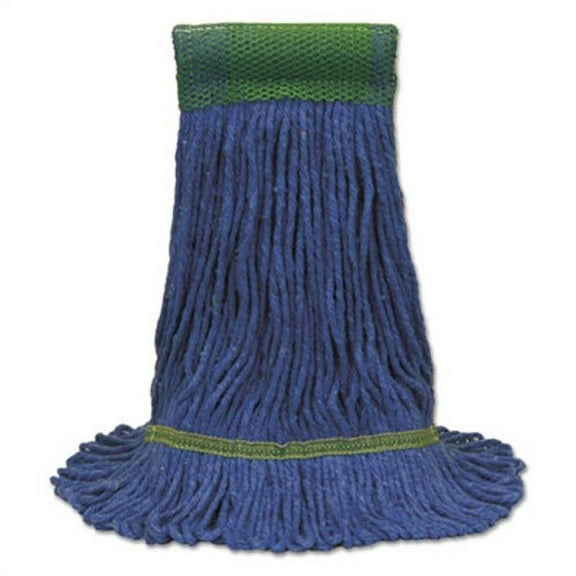 MaxiClean Loop-End Mop, Cotton/Synthetic, 20 oz, Blue