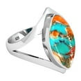 thumbnail image 3 of Natural Spiny Oyster Women Jewelry 925 Sterling Silver Ring, 3 of 10