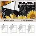 thumbnail image 5 of Yellow Sunflower Swag Valances for Windows 2 Pack, Kitchen Window Curtains 36 Inch Length, Black White Plaid Watercolor Floral Privacy Swag Curtains for Living Room/Bathroom with Rod Pocket 36"x36", 5 of 8