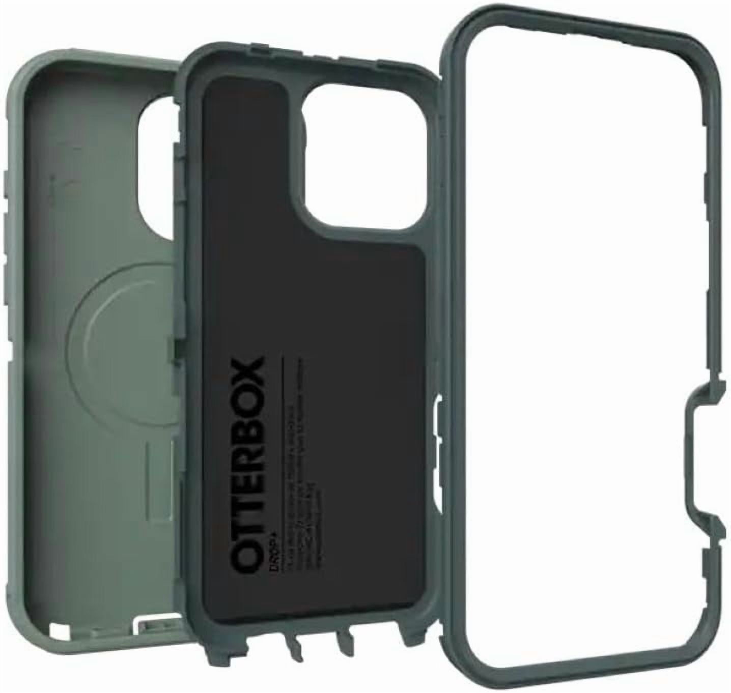 OtterBox iPhone 16 Pro Max (Only) - Defender Series MagSafe Case - Forest Ranger (Green) - Case Only - Built-in Magnets - Screenless - Rugged & Durable - with Port Protection - Non-Retail Packaging