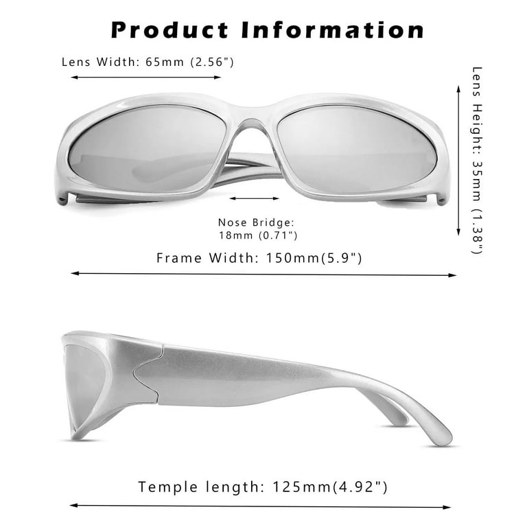 Azorb UV400 Wrap Around Sunglasses for Men Outdoor Sport Sunglasses 
