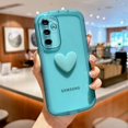 thumbnail image 3 of Compatible with Samsung Galaxy A54 5G Phone Case Women Cute 3D Love Heart Case Camera Lens Protection Soft Shockproof Clear Case for Galaxy A54 6.4 inch (Blue), 3 of 10