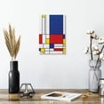 thumbnail image 2 of Elephant Stock Geometric Mondrian Ii Wall Art - Vertical Canvas Wall Art - Living Room Wall Decor - Abstract Canvas - Purple And Red Decor - 8" x 12", 2 of 8