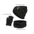 thumbnail image 4 of Juego de guantes y bufanda, sombreros de invierno para mujer de 3 piezas, gris entumecido Colcomx Sombrero Bufanda y Guantes, 4 of 5