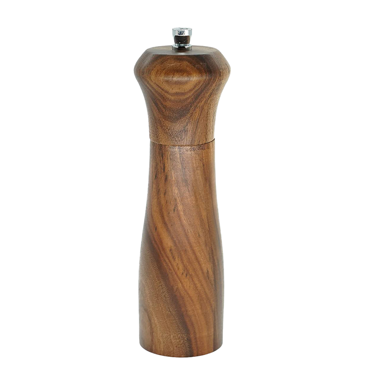 6 Inch Salt Grinder Refillable Easily Grind Wood Ceramic Natural