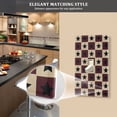 thumbnail image 5 of Yayeee Blank Wall Plate Cover 1-Gang 4.5"x2.7" Home Unused Decorative Outlet, Checkered Stars Pattern, 5 of 7