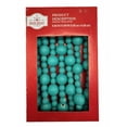 thumbnail image 1 of Holiday Time guirlande de perles turquoise 9 pi avec pompons pour cheminée ou décor des Fêtes, 1 of 5