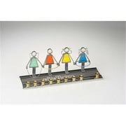 Judaica SF-BCH-PG-9779 11-1/2'' x 3'' x 3'' Playground Girls Menorah