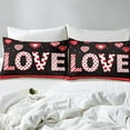 thumbnail image 5 of Yibo Valentines Day Gifts Cute Pink Gnomes Duvet Cover - Premium Polyester Duvet Cover with Zipper Closure, 3 Piece Set, Includes 1 Duvet Cover and 2 Pillow Cases, No Comforter, 5 of 7
