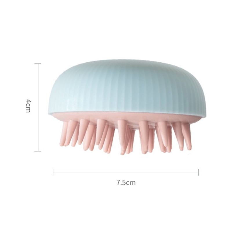 Comb Handheld 3 Colors Silicone Scalp Shampoo Massage Brush Washing