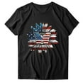 thumbnail image 3 of IROINNID July 4th Tops for Women Round Neck T-Shirt Casual Loose Tops Blouse Short Sleeve Tops USA July 4th, 3 of 6