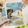 thumbnail image 2 of Lantern Press 1000 Piece Jigsaw Puzzle, Hilton Head Island, South Carolina, Woman on Beach, 2 of 5
