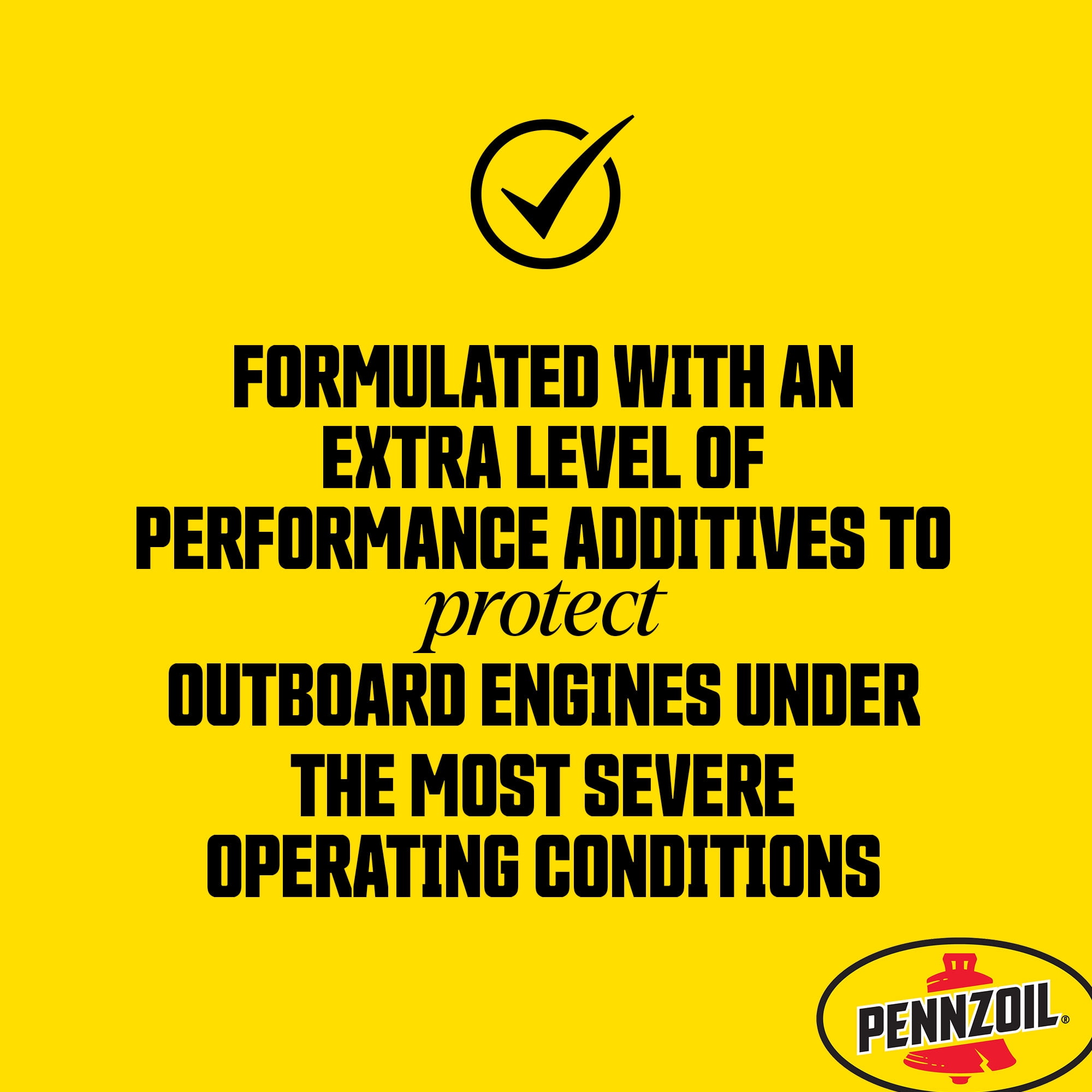 Pennzoil Marine Premium Plus 2-Cycle Synthetic Blend Engine Oil, 1 Gallon