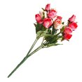 thumbnail image 4 of Tela de rosa artificial nupcial flor falsa hogar matrimonio herramienta de adorno floral 15 flores 2 piezas Kearding HA7980-00B, 4 of 6